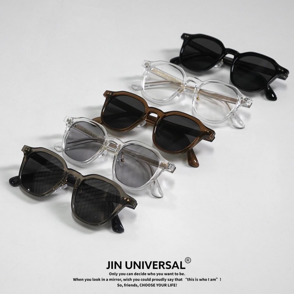 🇰🇷韓國 JIN UNIVERSAL S11 日系方框金屬感鏡框（5 COLOR）