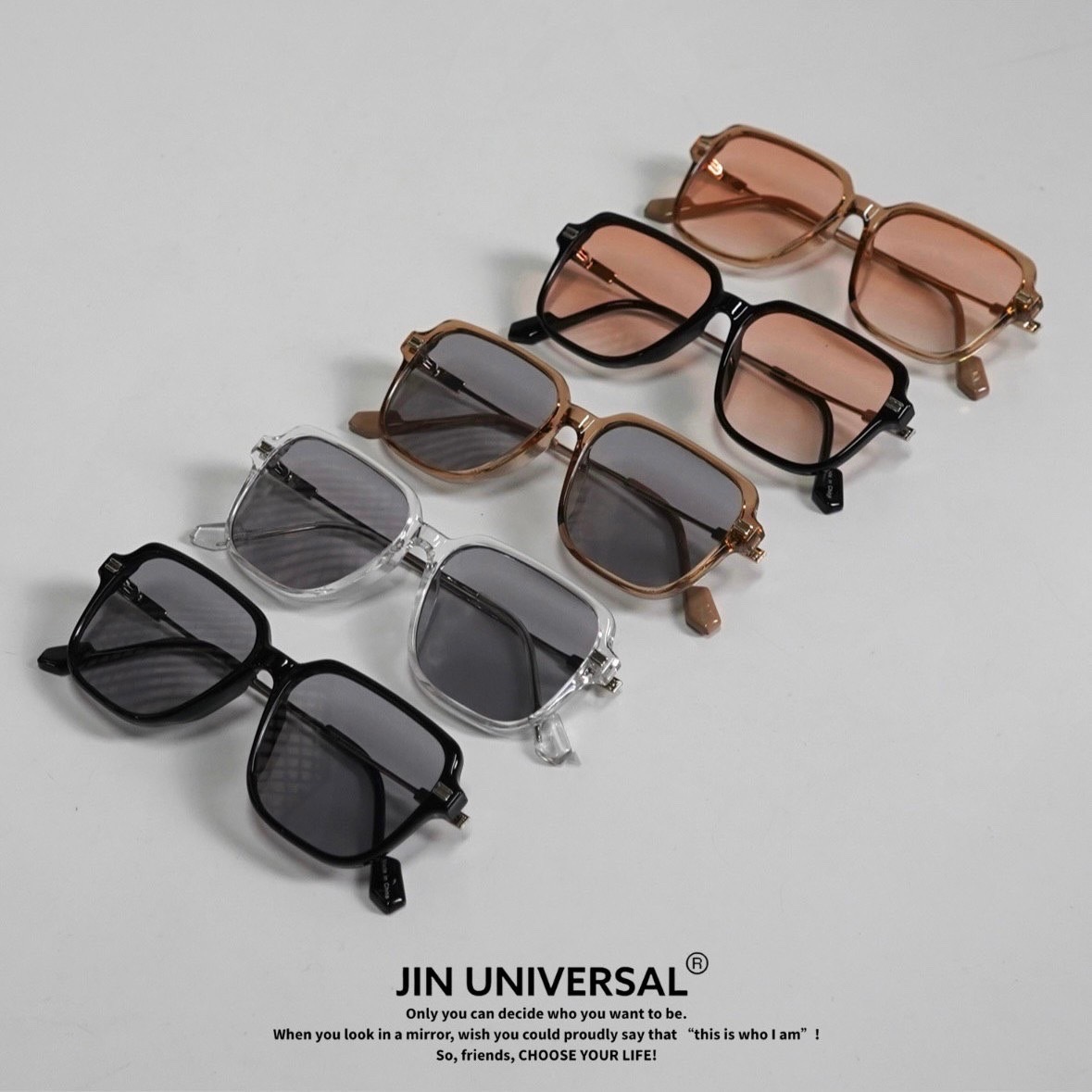 🇰🇷韓國 JIN UNIVERSAL S13 時尚感漸增色鏡片鏡框（5 COLOR）