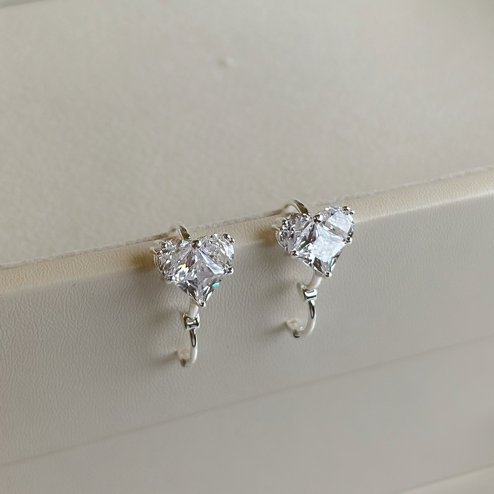 M29鋯石愛心純銀易扣