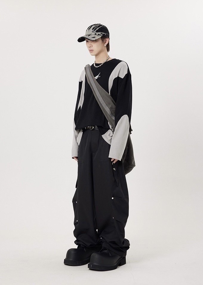 Evolvement EVO礁石設計色塊分割長袖