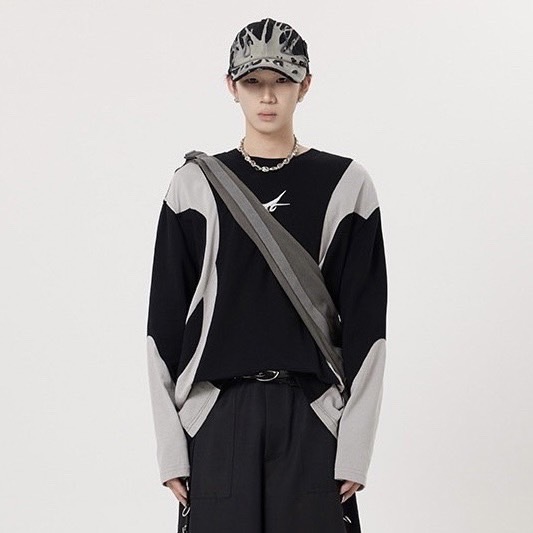 Evolvement EVO礁石設計色塊分割長袖