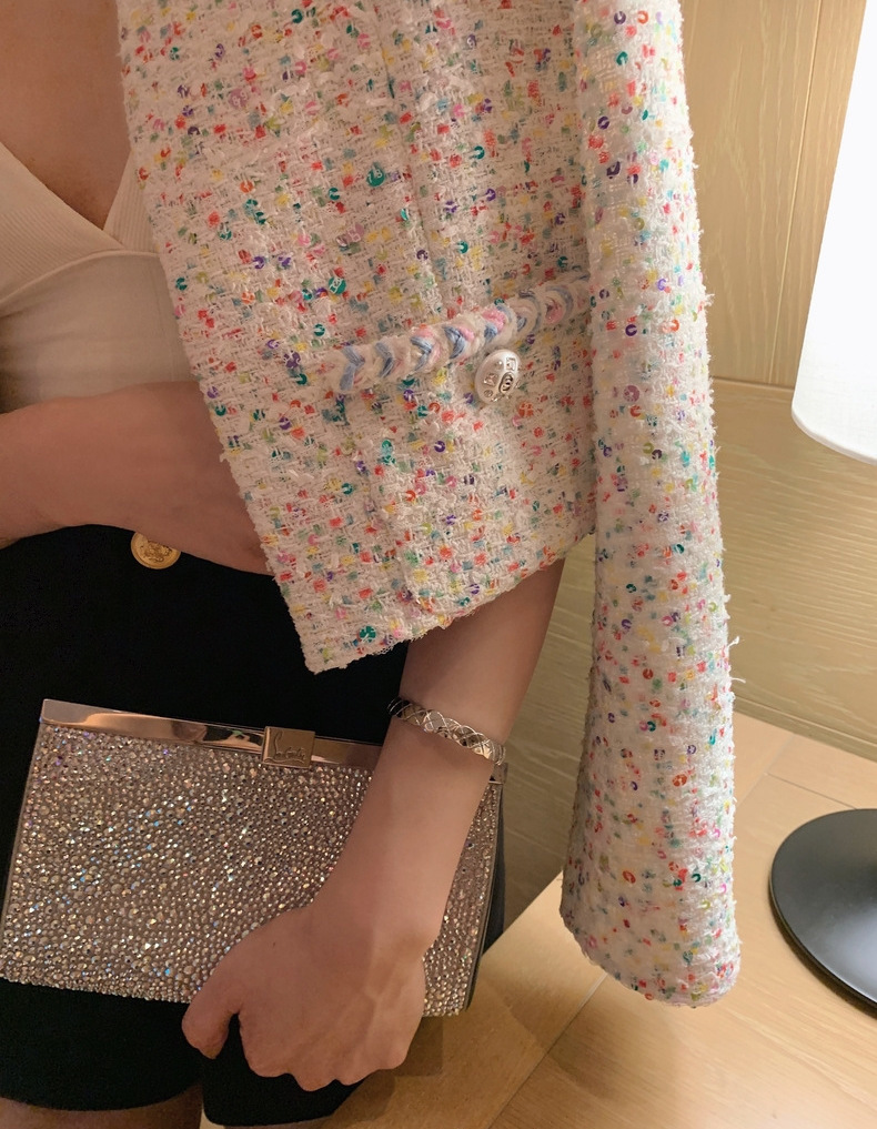 彩虹星星糖 粗毛尼背心/外套