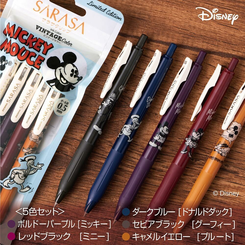 限量 Sarasa x Disney 復古色 經典塑膠款｜日本ZEBRA