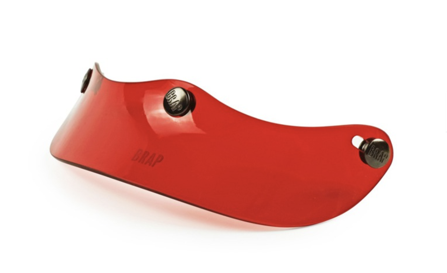 Brap Helmet Short Brim PVC Translucent Red