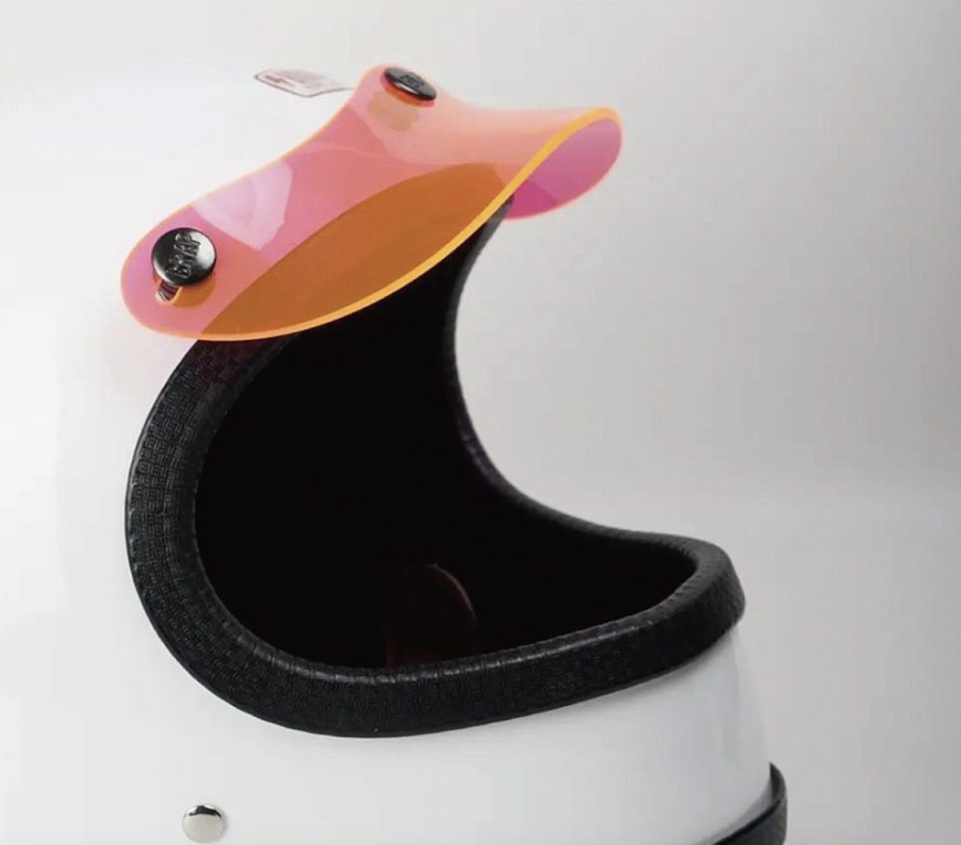 Brap Helmet Short Brim PVC Translucent Red