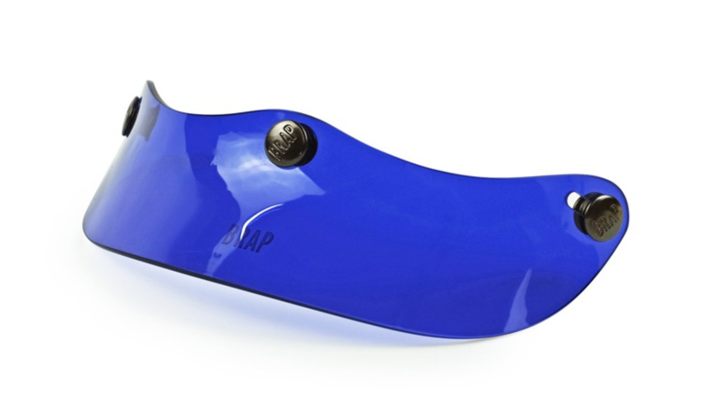 Brap Helmet Short Brim PVC Translucent Blue