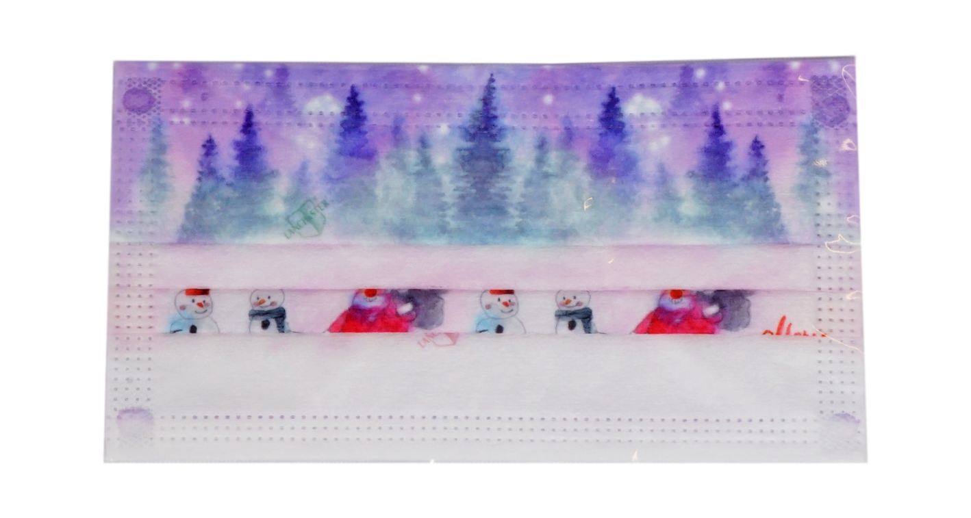 【魔幻聖誕】兒童三層防護口罩 聖誕期間限定版(10片裝)(獨立包裝)(特殊手繪風)