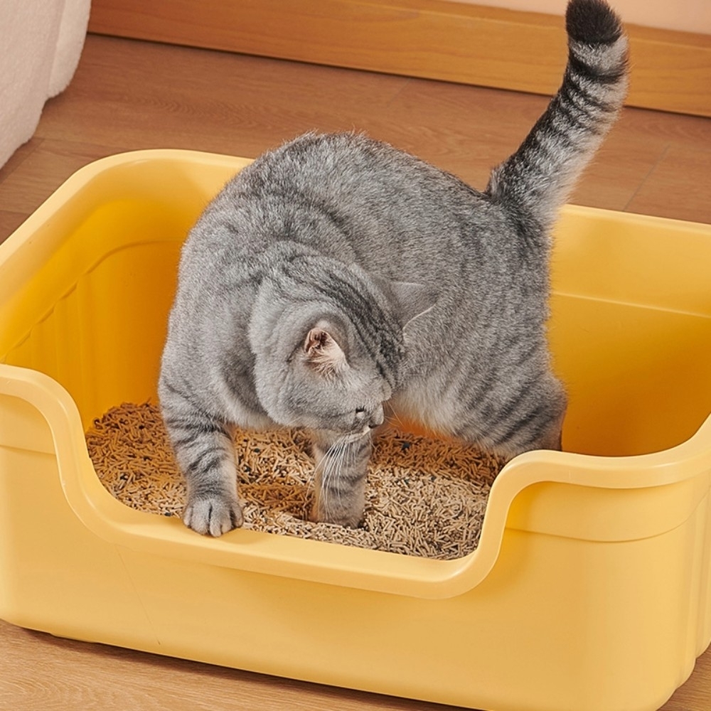 【AOTTO】開放式大開口巨無霸貓砂盆(送貓砂鏟)DOG-501