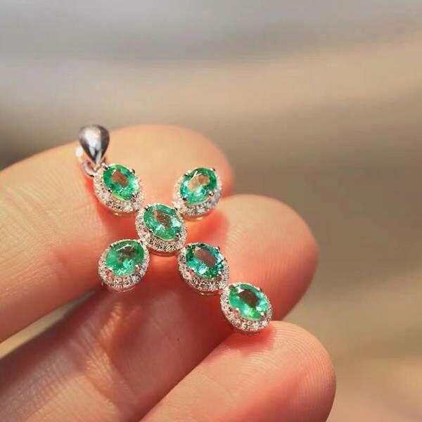 純天然哥倫比亞祖母綠 項鍊