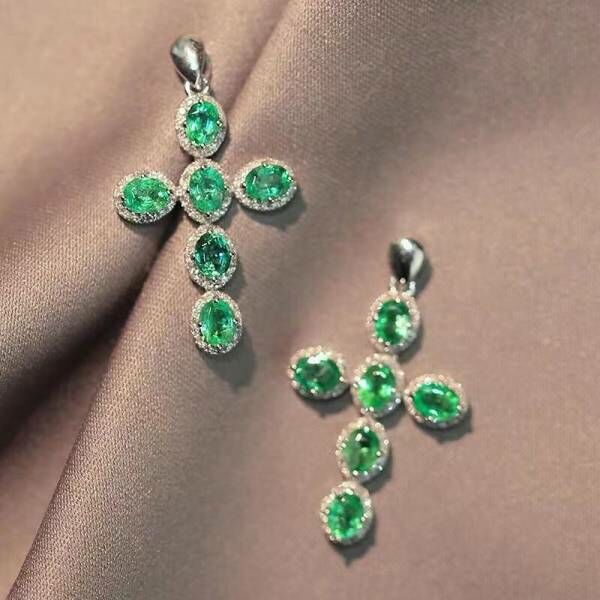 純天然哥倫比亞祖母綠 項鍊