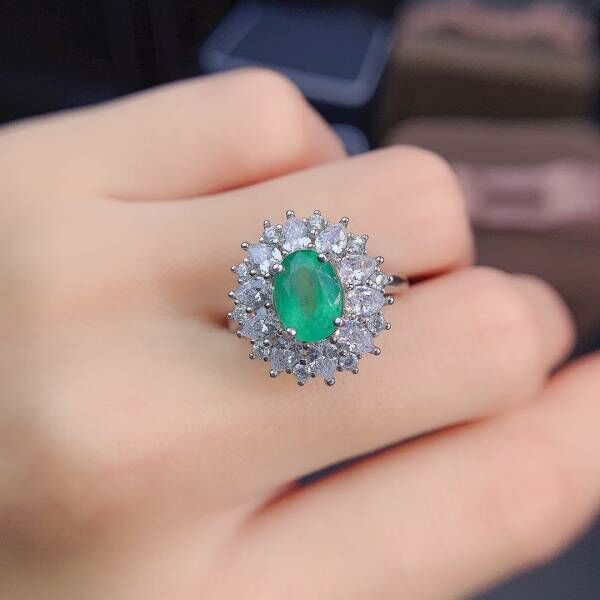 純天然哥倫比亞祖母綠 戒指