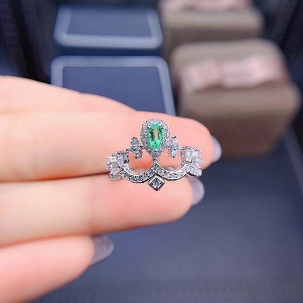 純天然哥倫比亞祖母綠 戒指