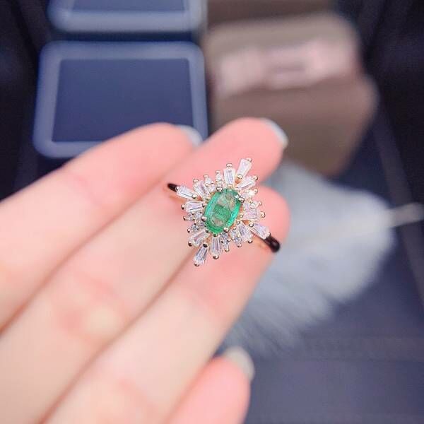純天然哥倫比亞祖母綠 戒指