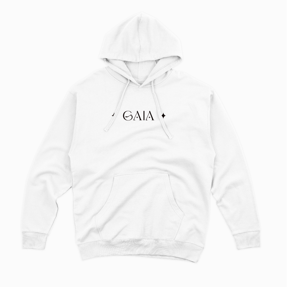 GAIA 高磅數藝術帽T｜《深邃魅力》白