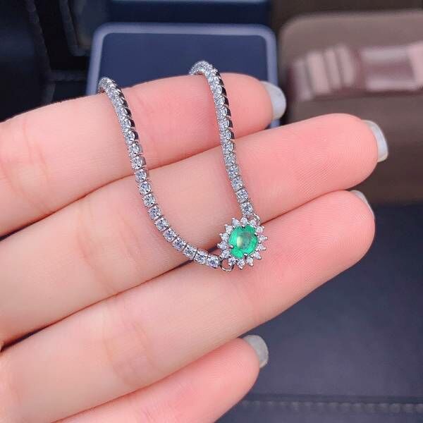 純天然祖母綠 手鍊