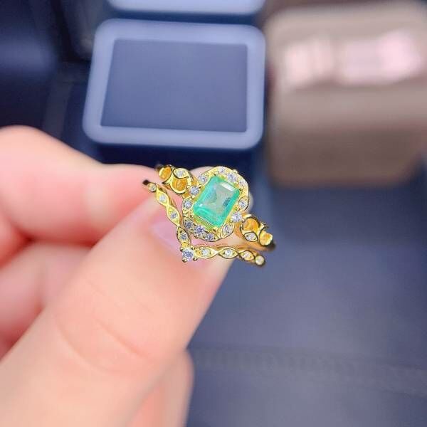 純天然哥倫比亞祖母綠 戒指