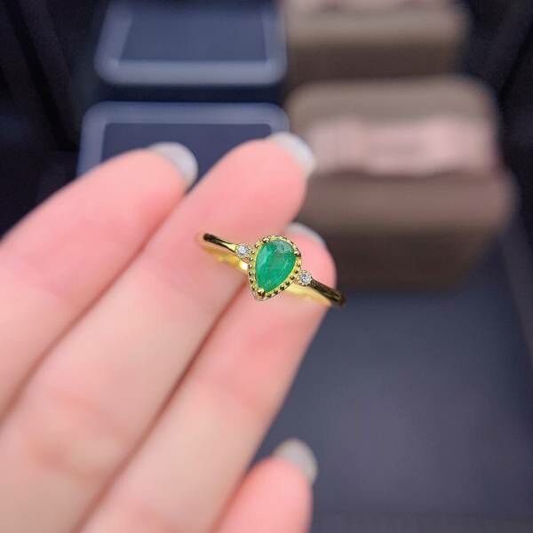 純天然祖母綠 戒指