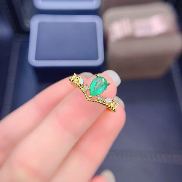純天然哥倫比亞祖母綠 戒指