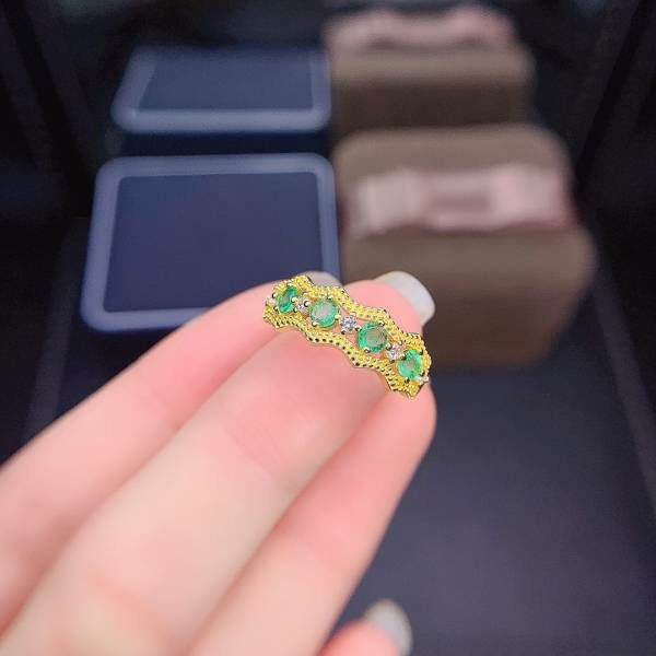 純天然哥倫比亞祖母綠 戒指