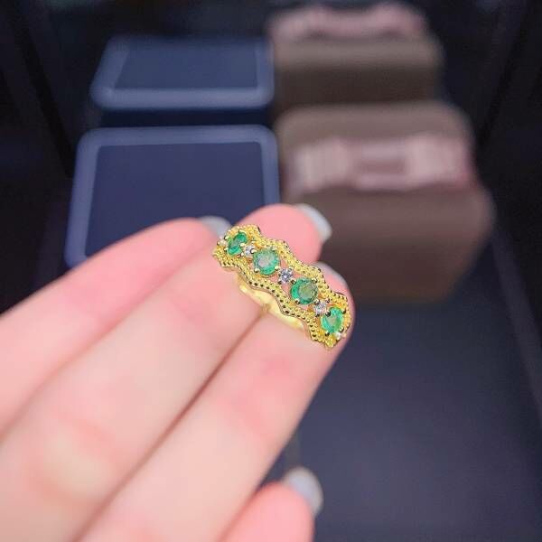 純天然哥倫比亞祖母綠 戒指