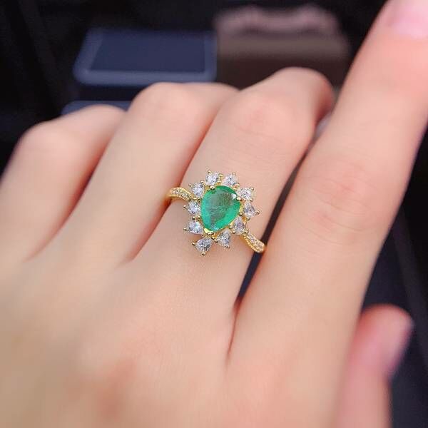 純天然哥倫比亞祖母綠 戒指