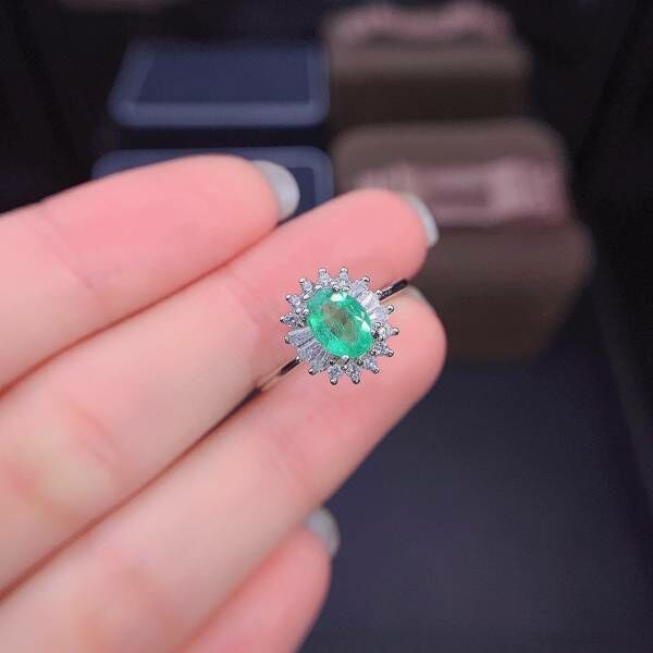 純天然哥倫比亞祖母綠 戒指