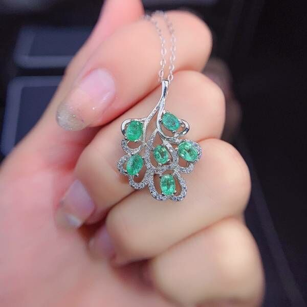 純天然祖母綠 吊墜