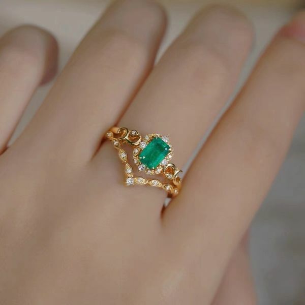 純天然哥倫比亞祖母綠 戒指