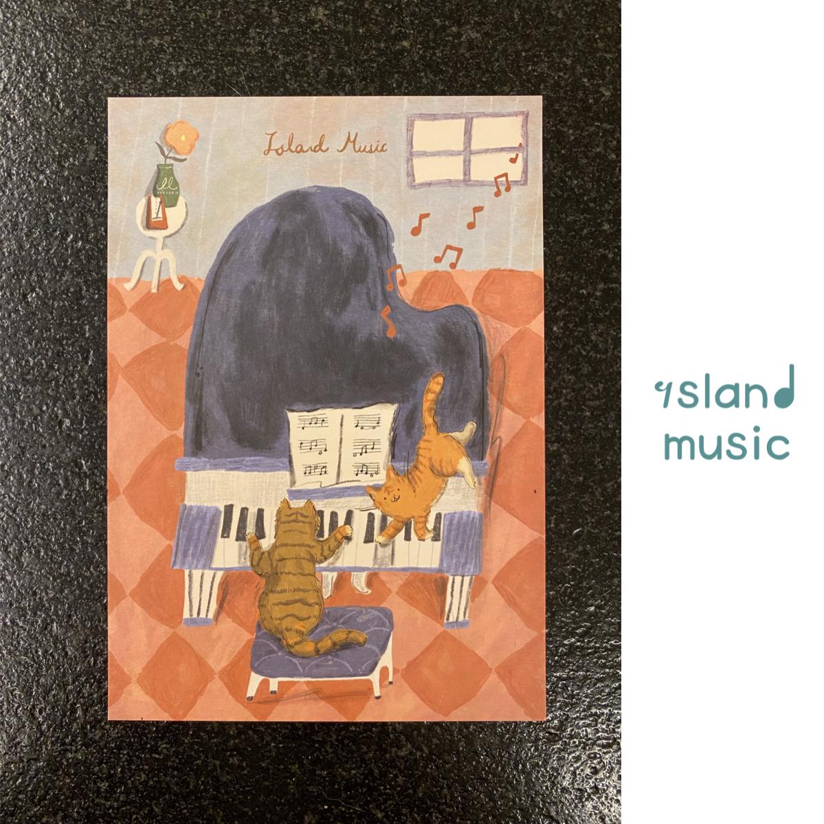 琴鍵上的喵喵聯彈明信片（單售）