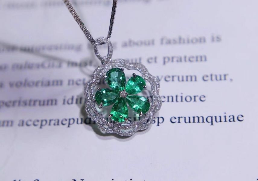 純天然哥倫比亞祖母綠 吊墜