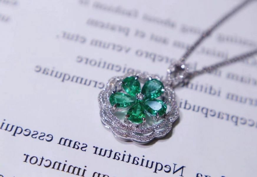 純天然哥倫比亞祖母綠 吊墜