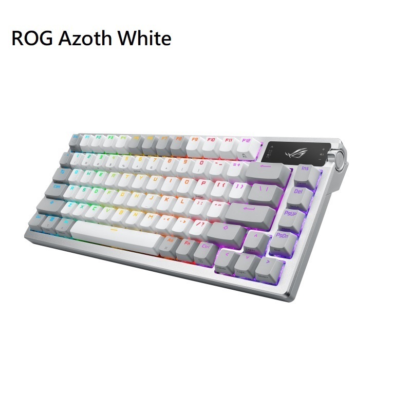 【送桌墊】米特3C數位–ASUS 華碩 ROG Azoth White 青軸/紅軸/茶軸/雪軸/風暴軸 白色無線電競機械鍵盤