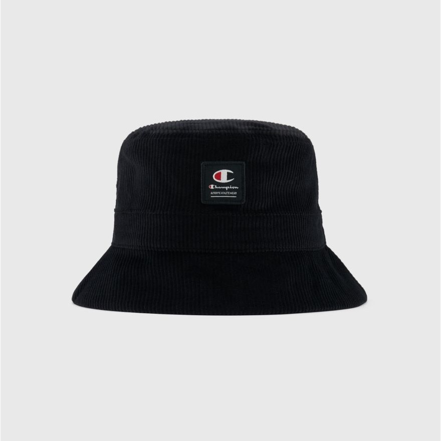 中性-EU ACC燈芯絨織標漁夫帽-黑色（802415-KK001）