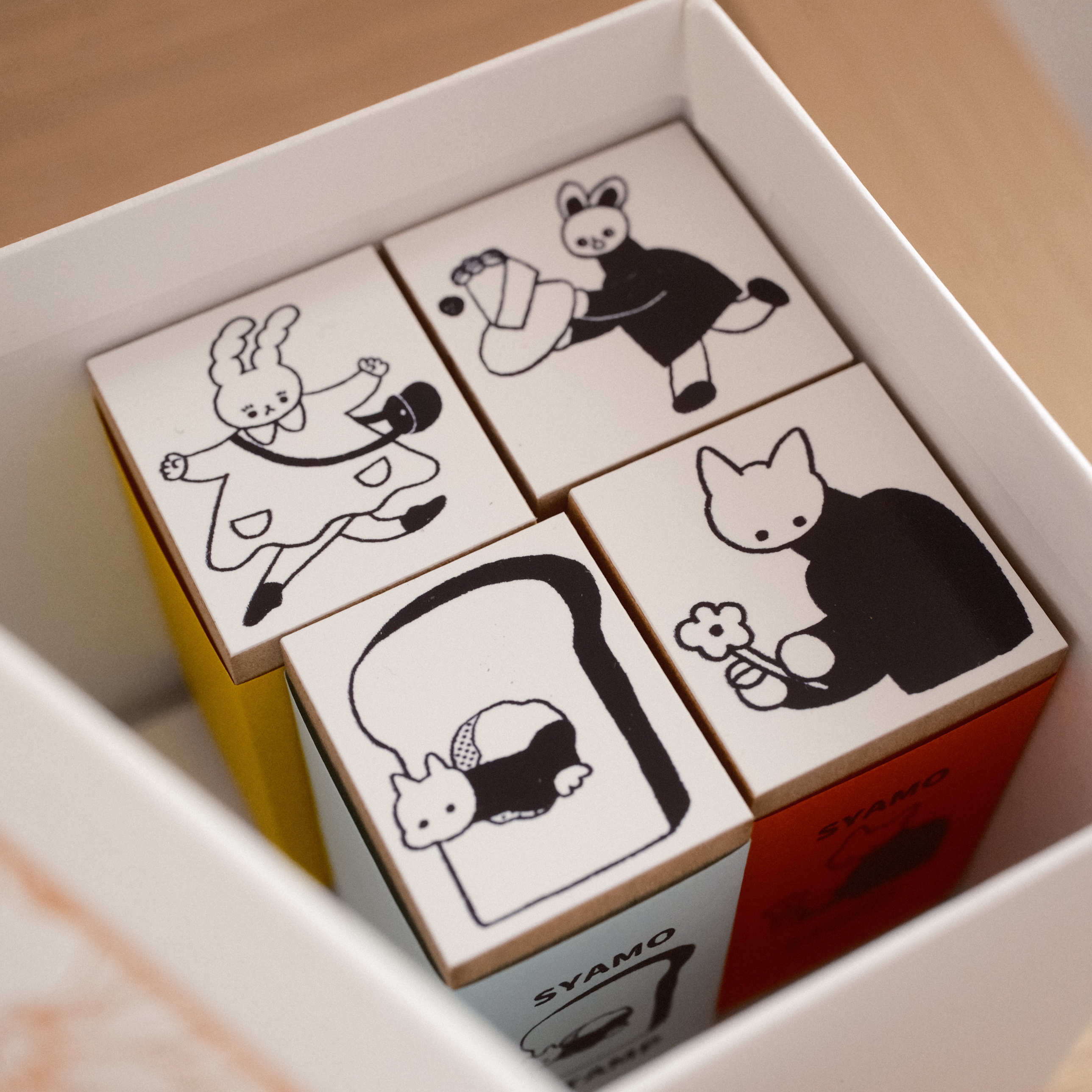SYAMO Stamp木製長柄印章／第二彈／四款