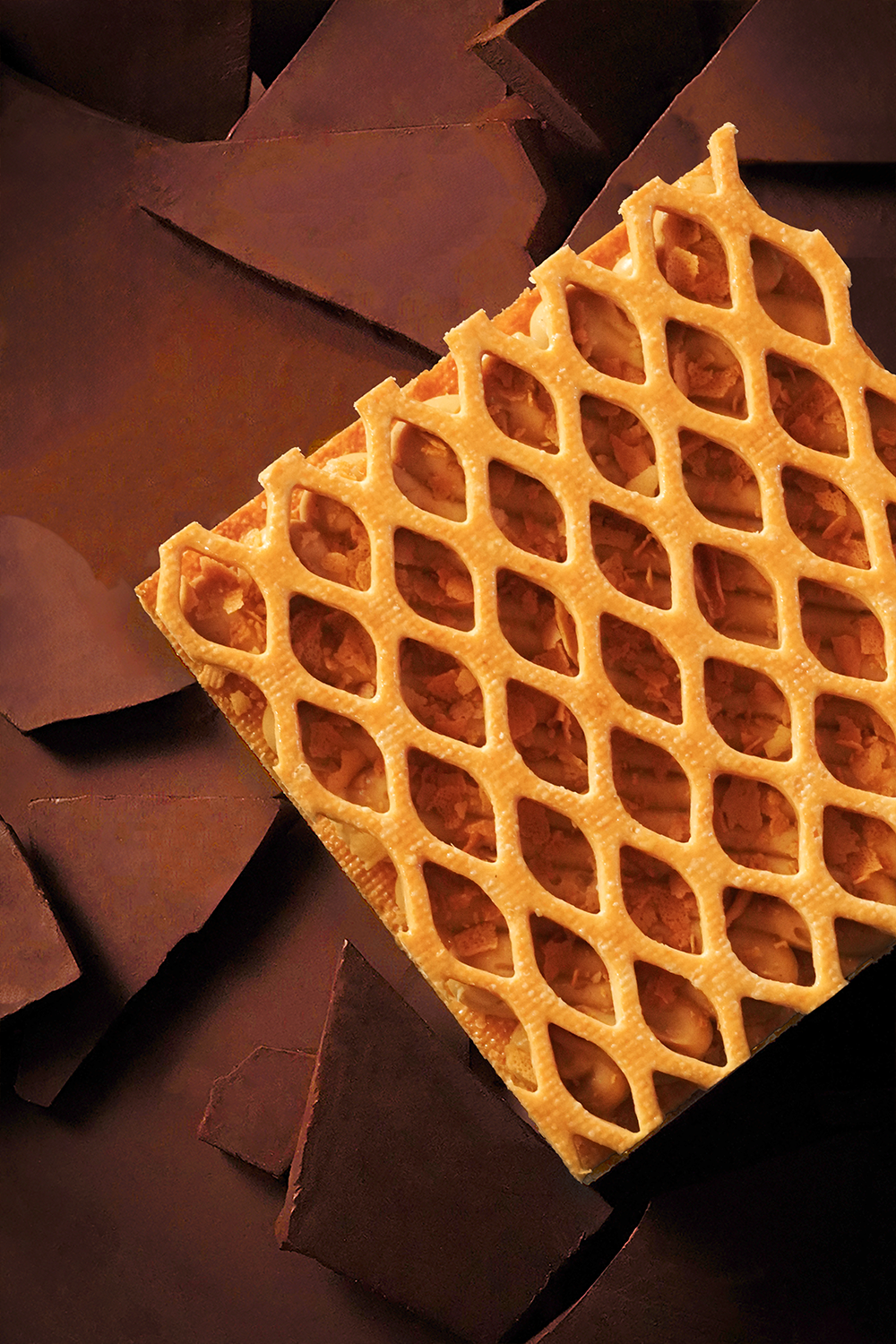 『 榛子朱古力 』 網格拿破崙 (15 & 20cm)