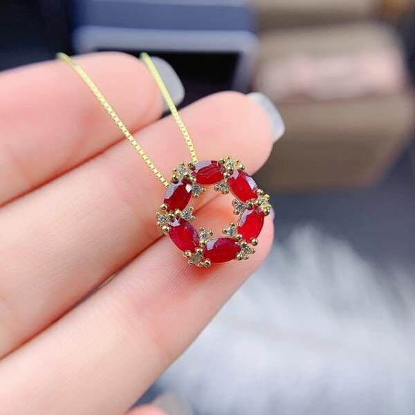 (11.24Y)高品質緬甸新燒紅寶石 吊墜