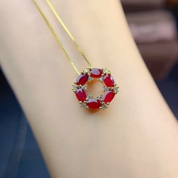 (11.24Y)高品質緬甸新燒紅寶石 吊墜