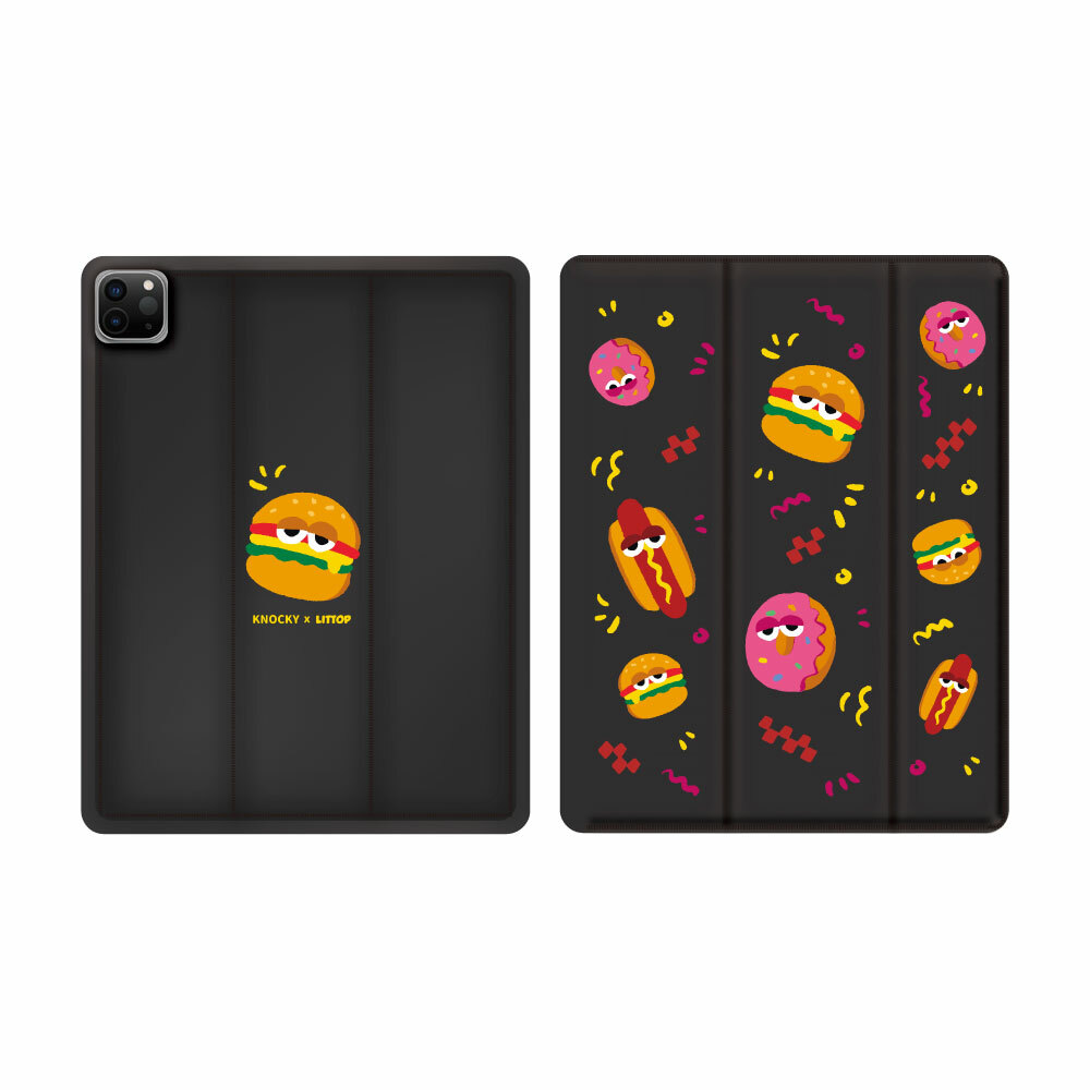 【Knocky x 日頭LITTOP】『美式食物派對』iPad Air/Pro 羽絨平板保護殼（含筆槽）