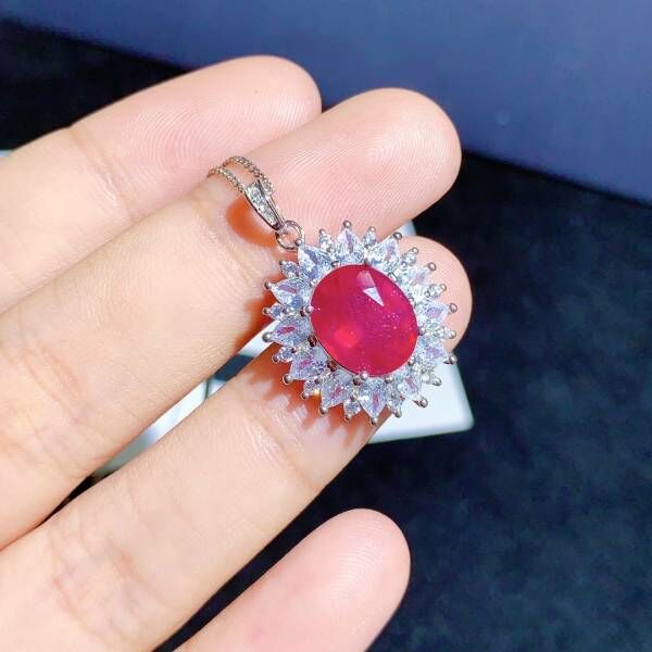 (11.24Y)高品質緬甸新燒紅寶石 吊墜