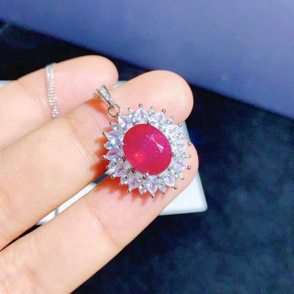 (11.24Y)高品質緬甸新燒紅寶石 吊墜