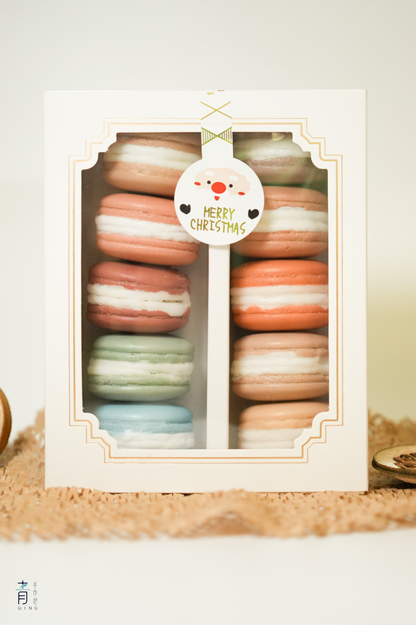 【 青手作 】馬卡龍造型洗手皂10入| 禮盒 | 交換禮物|送禮