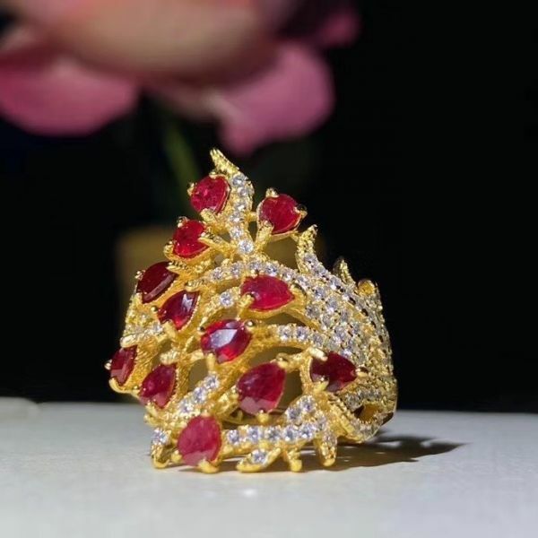 (11.24T)高品質緬甸紅寶石 戒指