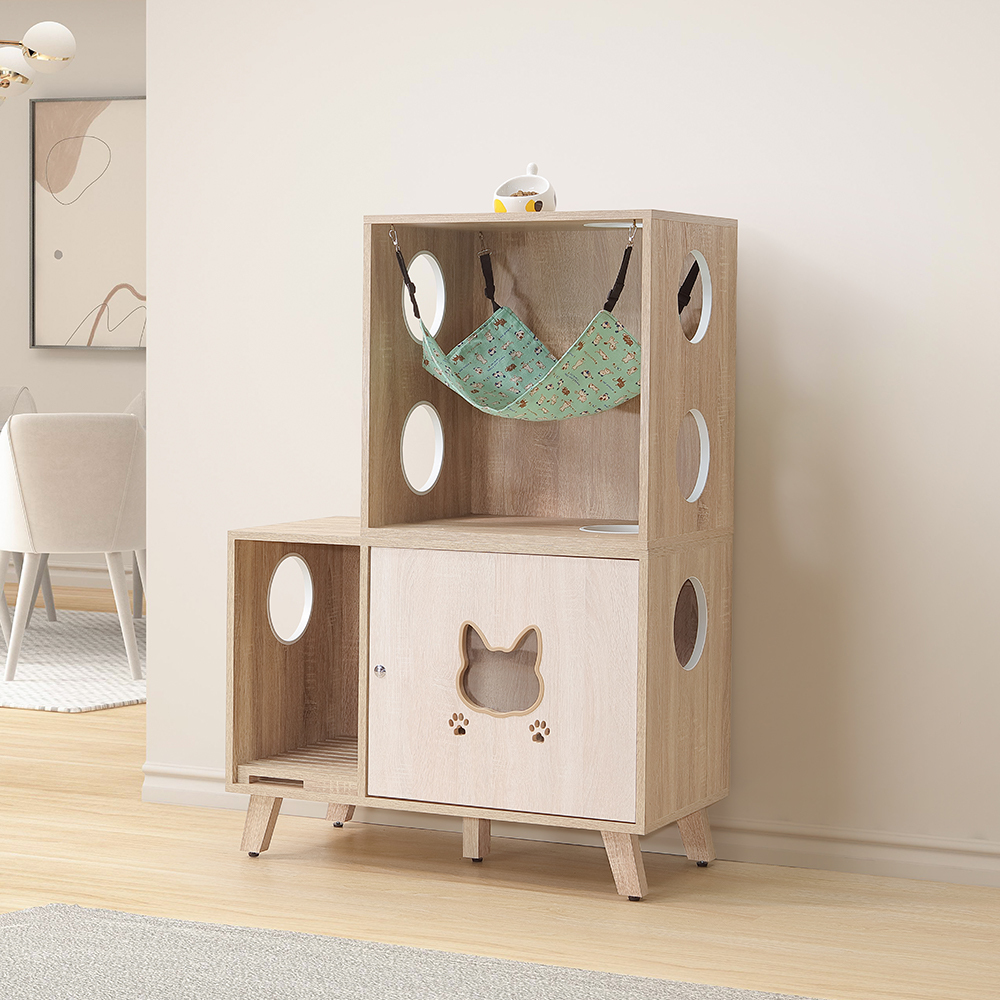 胖胖貓砂櫃x洞洞吊床櫃