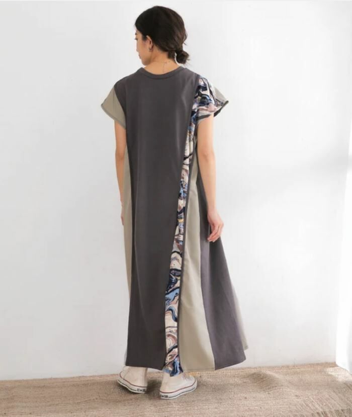 { Special Price } 流行作家Haachu設計2WAY拼接連衣裙【日本直送】