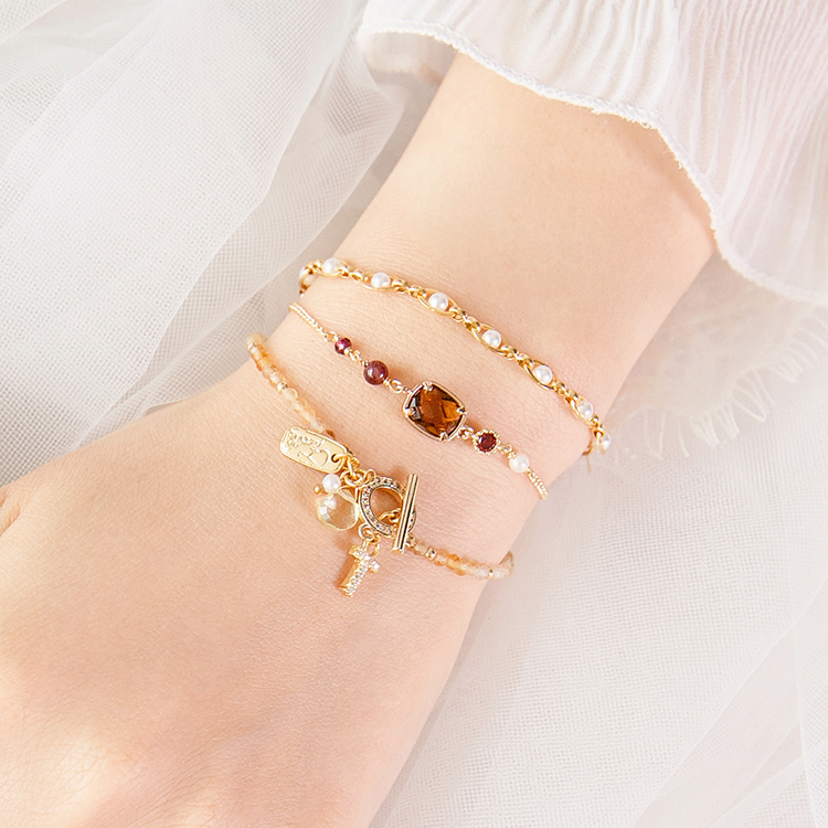 ｜財運｜茉莉之摯 – 漸層黃水晶 – 手鍊