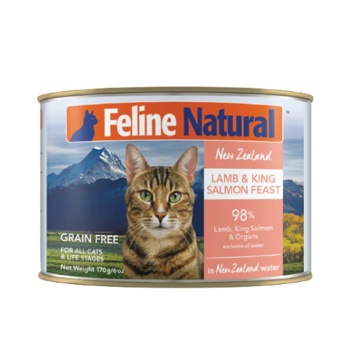 F9 Natural Canned Cat Food Lamb and Salmon Feast．85g/170g