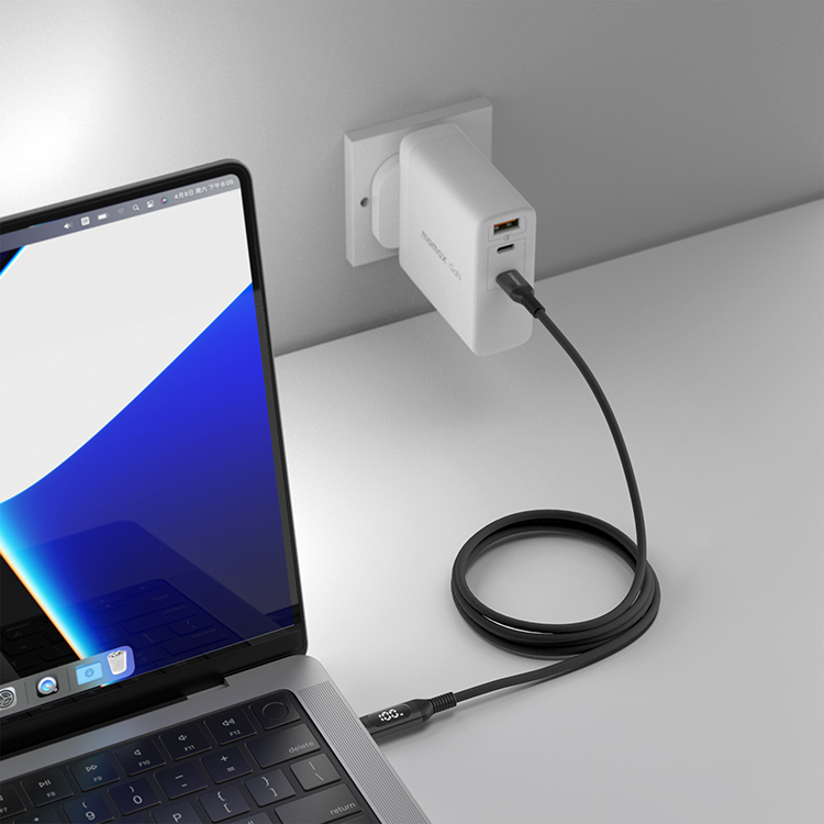 Elitelink Type-C to Type-C PD 100W LED數位顯示充電傳輸線