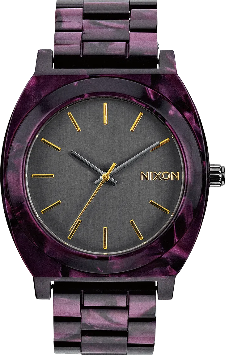 萬年鐘錶 - NIXON 尼克森  衝浪錶   Time Teller  時尚穿搭紫色獨特紋路男錶 / 女錶 A327-1345 錶徑40MM