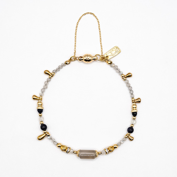 ｜健康｜秋日餘暉 – 灰瑪瑙 – 手鍊