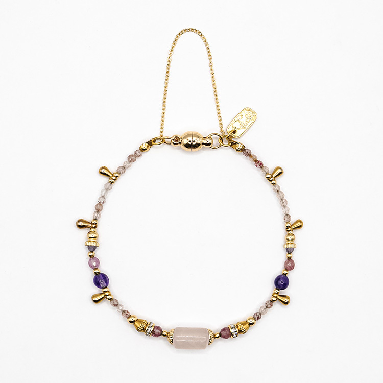 ｜桃花｜秋日餘暉 – 粉晶 – 手鍊